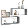 Wall Cube Shelf Set - Concrete Grey | Stylish Storage Solution