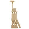 Cat Tree with Sisal Scratching Posts - 140 cm Beige