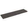 Wall Shelf Dark Brown Solid Oak – 200x50 cm | Hipo Market