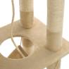 Cat Tree with Sisal Scratching Posts - 140 cm Beige