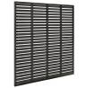 Louver Fence WPC 180x180 cm Dark Grey | Durable & Stylish