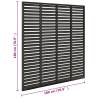 Louver Fence WPC 180x180 cm Dark Grey | Durable & Stylish