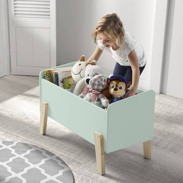 Vipack Kids Toy Box Kiddy Wood Mint Green | Stylish Storage