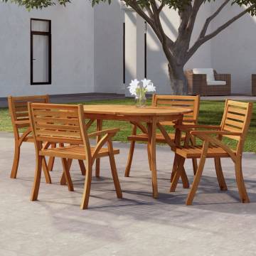 Garden Table 150x90 cm - Solid Acacia Wood for Outdoor Use