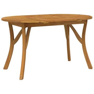 Garden Table 150x90 cm - Solid Acacia Wood for Outdoor Use