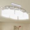 Ceiling Lamp with Ellipsoid Glass Shades for 6 E14 Bulbs Quantity in Package 1 Bulb Quantity 6 