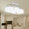 Elegant Ceiling Lamp with Ellipsoid Glass Shades for 6 E14 Bulbs