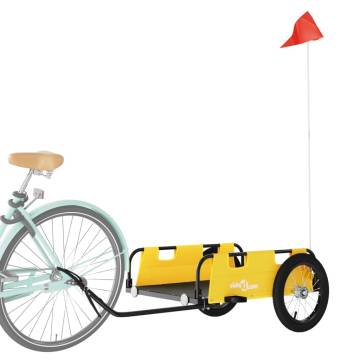 Yellow Bike Trailer - Durable Oxford Fabric & Iron | HipoMarket