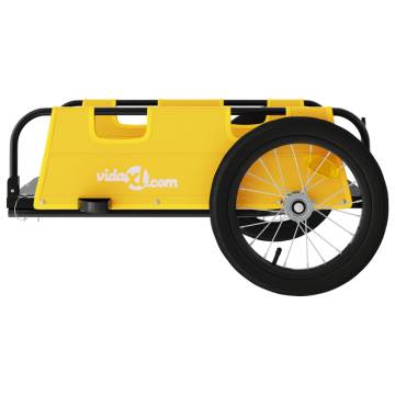 Yellow Bike Trailer - Durable Oxford Fabric & Iron | HipoMarket