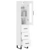 Stylish Highboard White 34.5x34x180 cm | Hipomarket