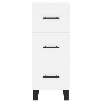 Stylish Highboard White 34.5x34x180 cm | Hipomarket