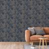 DUTCH WALLCOVERINGS Joelle Wallpaper Silver and Blue - HipoMarket