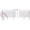 Wire Mesh Fence with Spike Anchors Green 0.8x10 m - HipoMarket