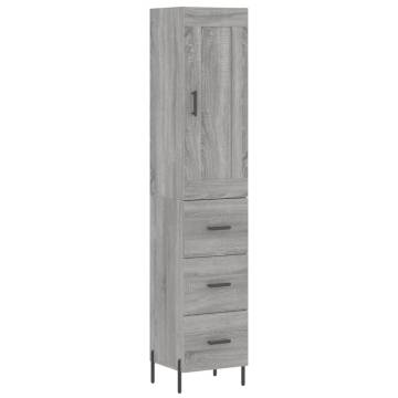 Highboard Grey Sonoma 34.5x34x180 cm - Stylish & Durable