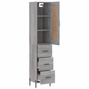 Highboard Grey Sonoma 34.5x34x180 cm - Stylish & Durable