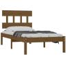 Honey Brown Solid Wood Bed Frame 100x200 cm | HipoMarket