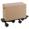 Moving Dollies with 4 Wheels - 10 pcs Black Polypropylene