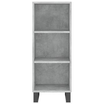 Highboard Concrete Grey | Elegant Engineered Wood Storage