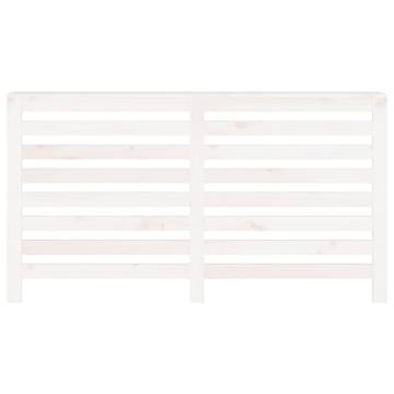 Radiator Cover White - Solid Pine Wood | 153x19x84 cm