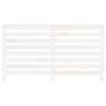 Radiator Cover White - Solid Pine Wood | 153x19x84 cm