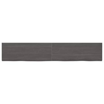 Dark Brown Solid Oak Table Top - 220x40 cm | HipoMarket