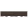 Dark Brown Solid Oak Table Top - 220x40 cm | HipoMarket