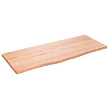 Light Brown Solid Oak Table Top - 100x40 cm | Hipo Market