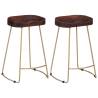 Gavin Bar Stools 2 pcs Solid Mango Wood Colour dark brown Size 45 x 40 x 62 cm Quantity in Package 2 Material solid mango wood 