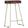 Gavin Bar Stools - 2 Pcs Solid Mango Wood - Stylish Design