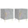 Concrete Grey Bedside Cabinets - Set of 2 | HipoMarket