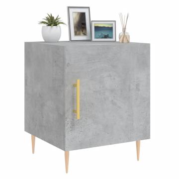 Concrete Grey Bedside Cabinets - Set of 2 | HipoMarket