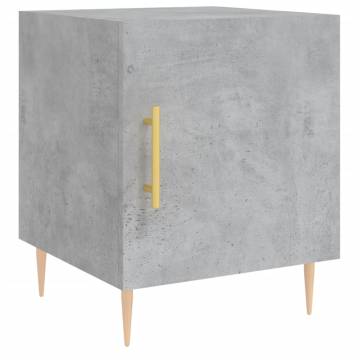 Concrete Grey Bedside Cabinets - Set of 2 | HipoMarket