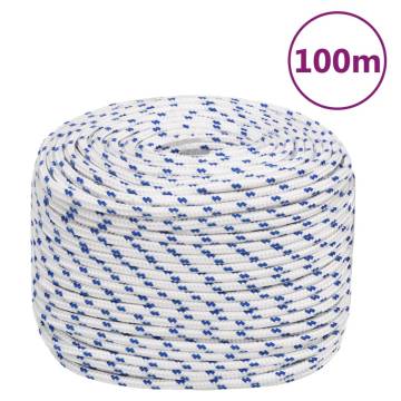 Boat Rope White 10mm 100m Polypropylene - Durable & Versatile