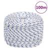 Boat Rope White 10 mm 100 m Polypropylene Colour white and blue Quantity in Package 1 Length 100 m Diameter 10 mm 