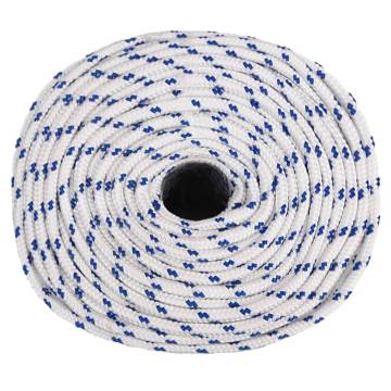 Boat Rope White 10mm 100m Polypropylene - Durable & Versatile