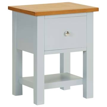 Elegant Solid Oak Nightstand - Compact & Stylish Design