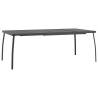 Stylish Anthracite Garden Table - 200x100 cm Steel Mesh