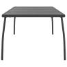 Stylish Anthracite Garden Table - 200x100 cm Steel Mesh