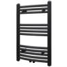 Bathroom Heating Towel Rail Radiator Curve 500x764 mm Black Colour black Size 500 x 764 mm Quantity in Package 1 Model curved 