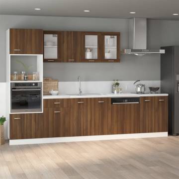 Bottom Cabinet Brown Oak - Stylish Kitchen Storage Solution