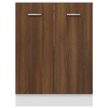 Bottom Cabinet Brown Oak - Stylish Kitchen Storage Solution