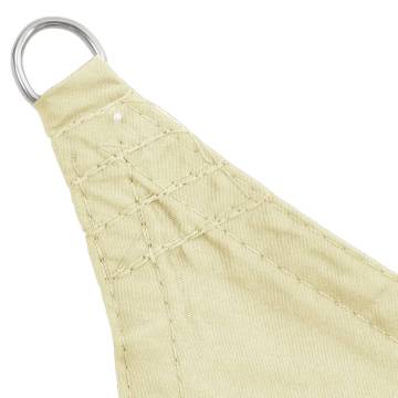 Sunshade Sail Oxford Fabric Square 3.6x3.6 m Cream - Hipomarket