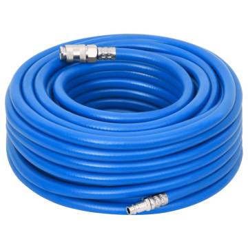 Durable Blue Air Hose 0.6" 50m PVC for Compressors