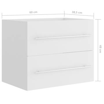 Sink Cabinet White 60x38.5 cm - Stylish Storage