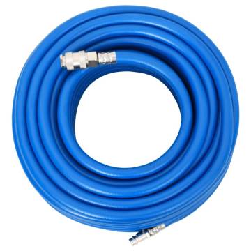 Durable Blue Air Hose 0.6" 50m PVC for Compressors