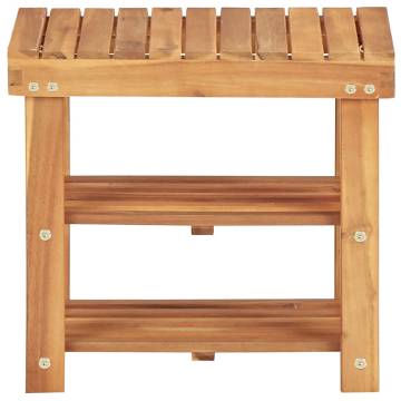 Shoe Rack 50x32x45 cm - Solid Acacia Wood | Hipo Market