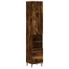 Stylish Highboard in Smoked Oak – 34.5x34x180 cm | HipoMarket