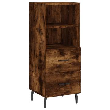 Stylish Highboard in Smoked Oak – 34.5x34x180 cm | HipoMarket