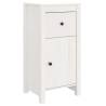 Stylish White Sideboards Set - Solid Pine - 2 pcs 40x35x80 cm