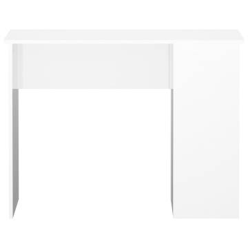 High Gloss White Desk - Modern Engineered Wood | Hipo Market